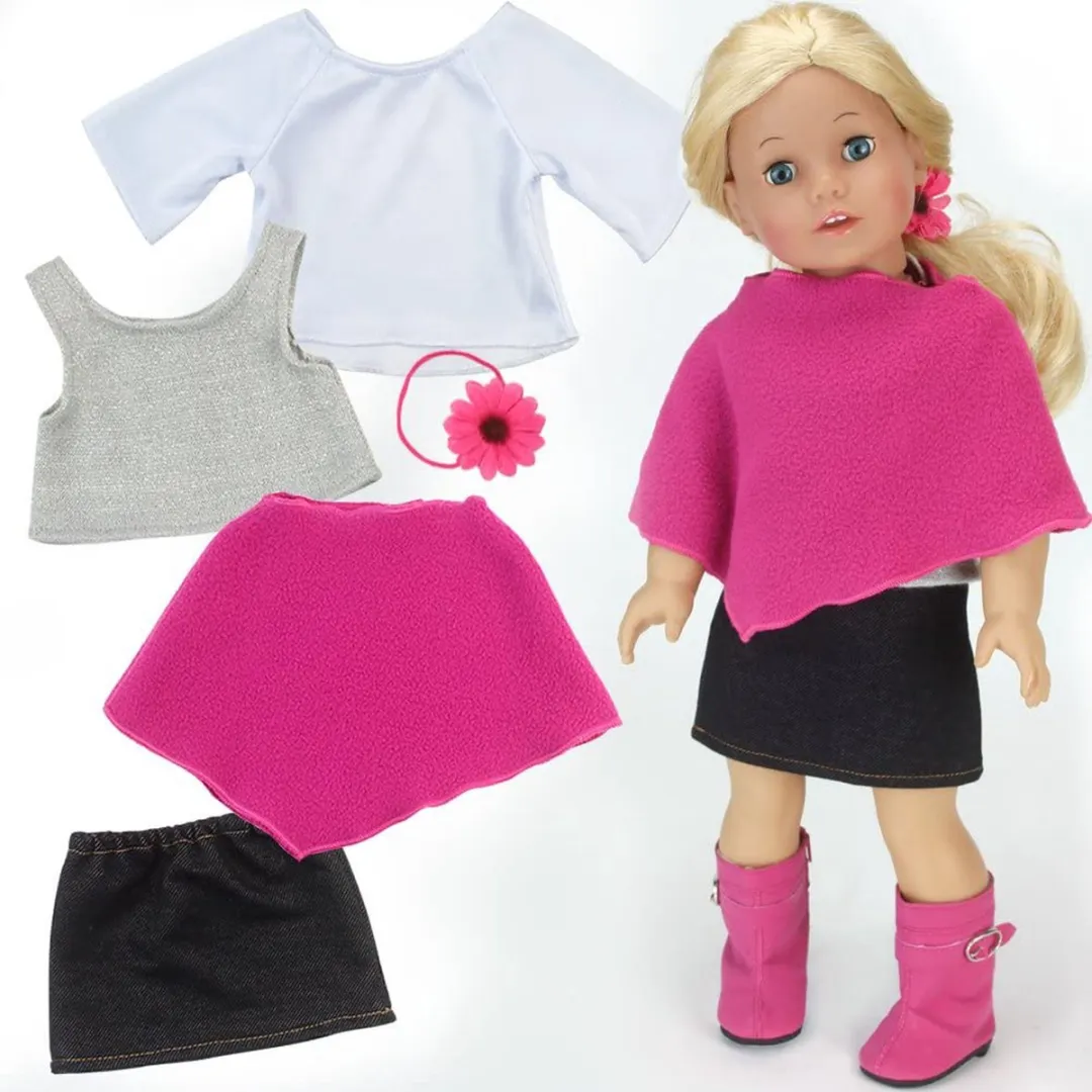 Sophia's by Teamson Kids Poppenkleding PCA-G2-UPC - 11 Stuks - Roze