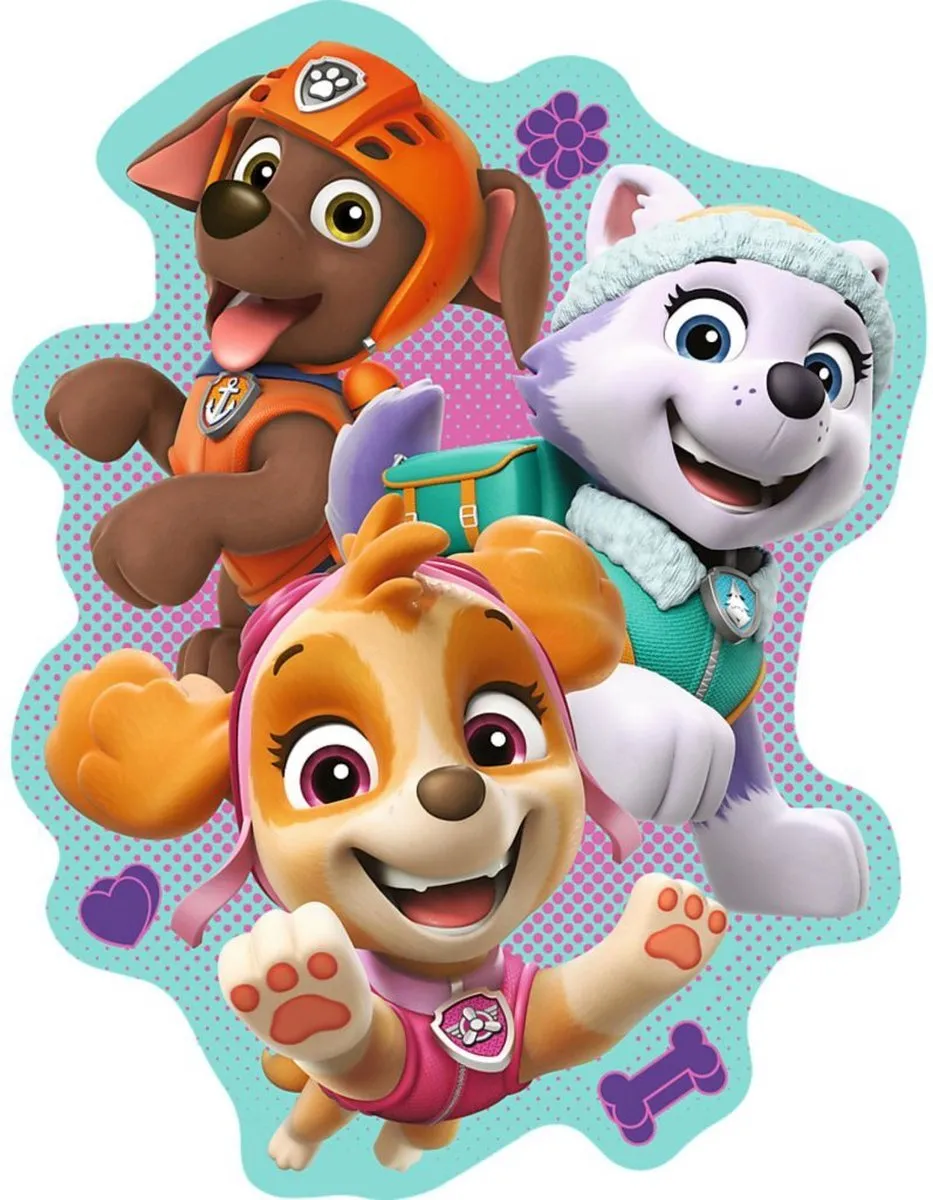 Trefl PAW Patrol Houten Puzzel 50 Stuks - Multicolor