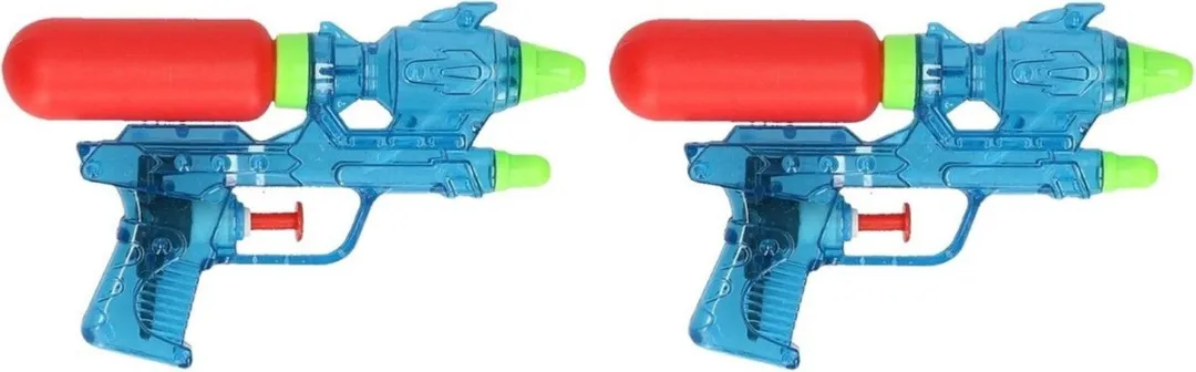 Johntoy Waterpistolen Blauw - 2 Stuks