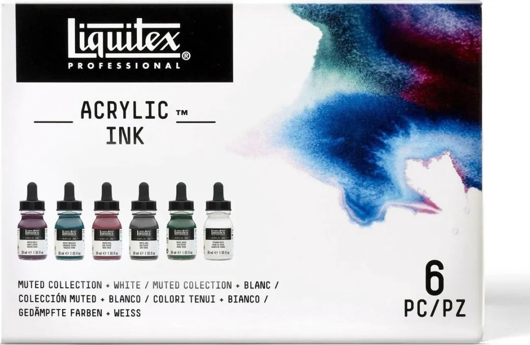Liquitex Professional Acrylic Ink Set Muted Collection
