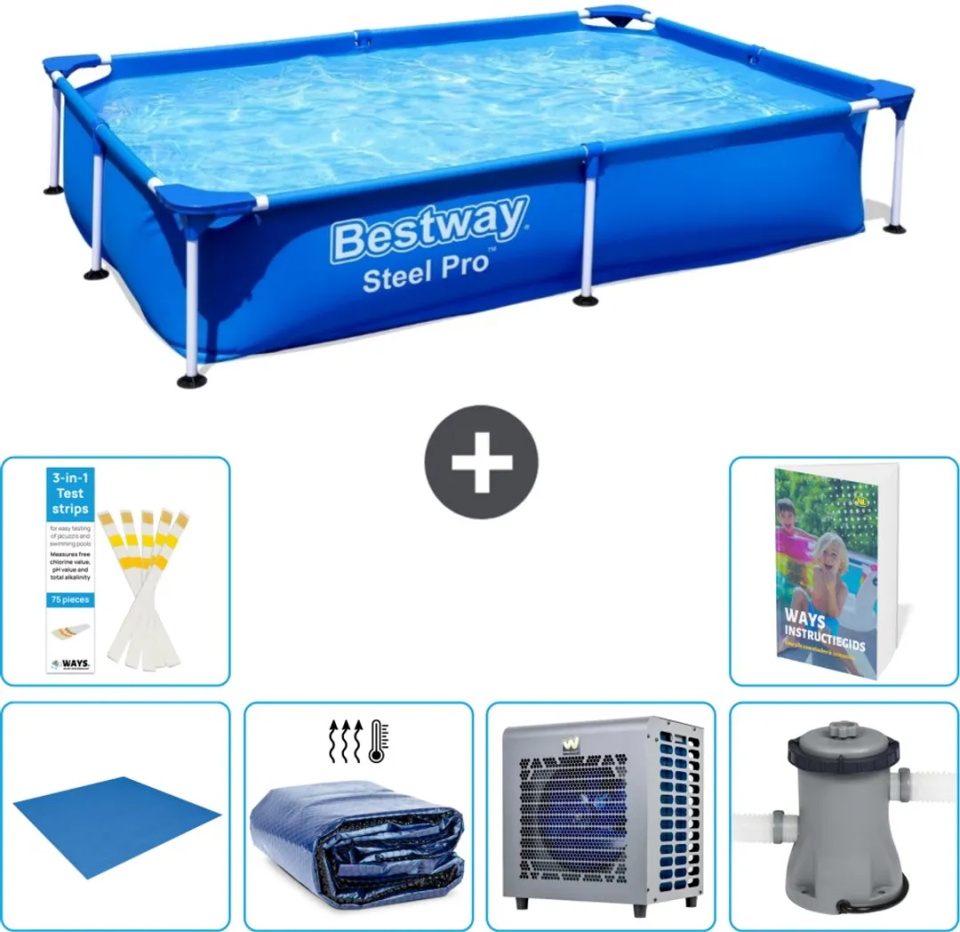 Bestway Steel Pro Zwembad 221x150cm Blauw
