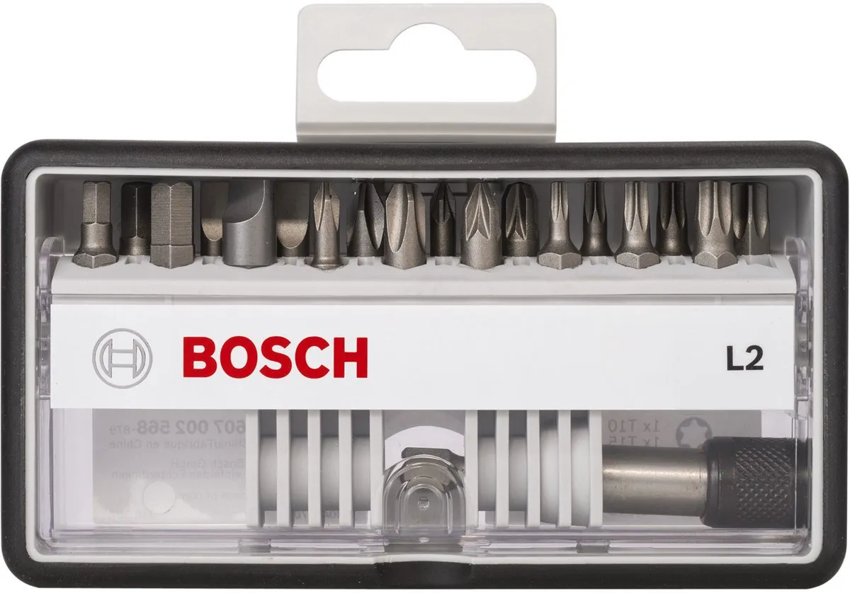 Bosch Robust Line Bitset L Extra Hard 25mm - 19 Stuks