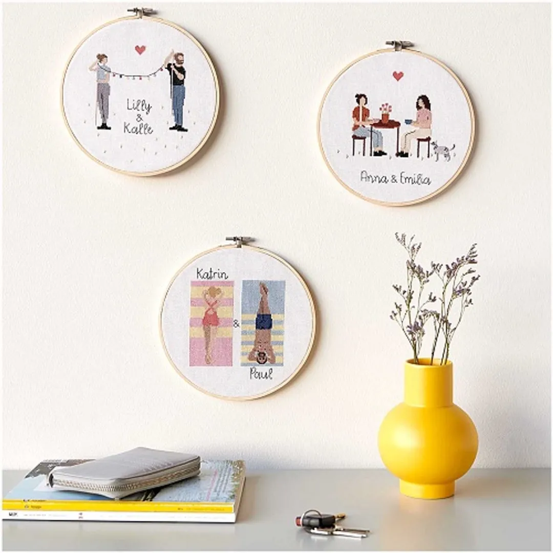 Rico Design Borduurpakket Vriend & Vriendin