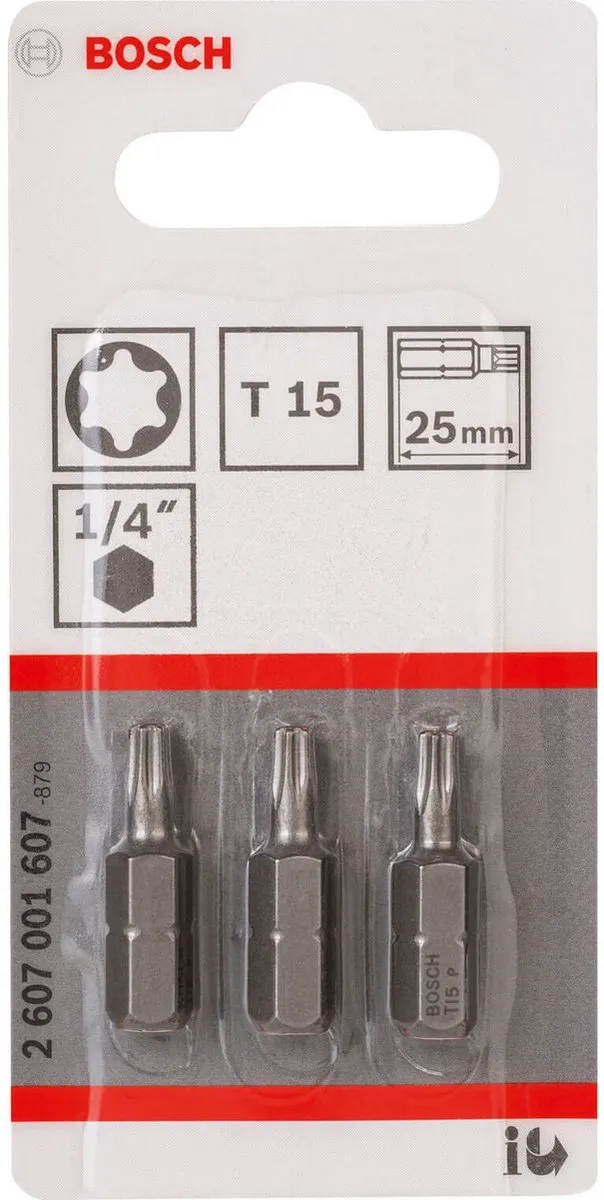 Bosch XH-TORS/T15 Torx Bitset - 3 Stuks