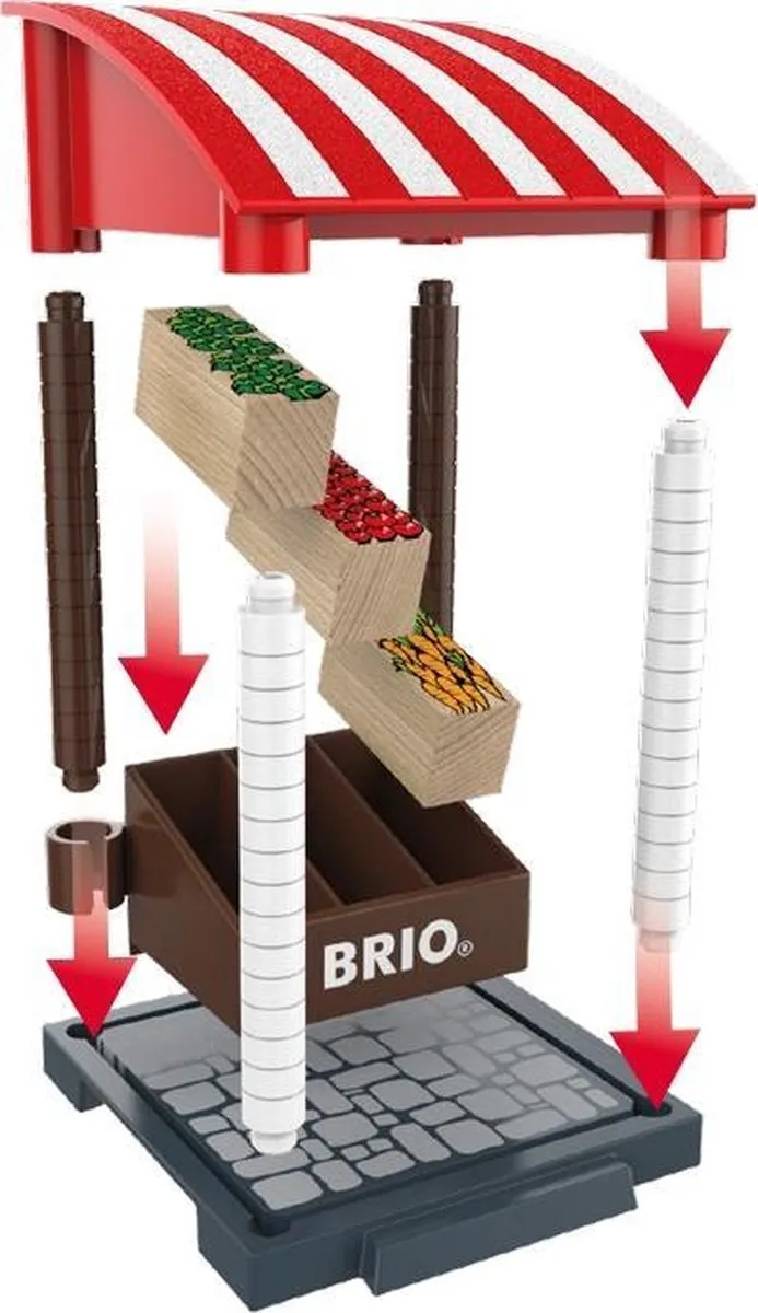 BRIO Marktkraam 33946 - Multicolor