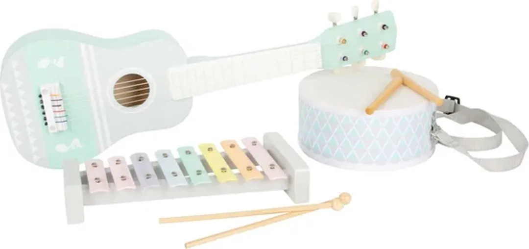 Small Foot Houten Muziekinstumentenset Pastel - 7-delig - afbeelding 6 van 6
