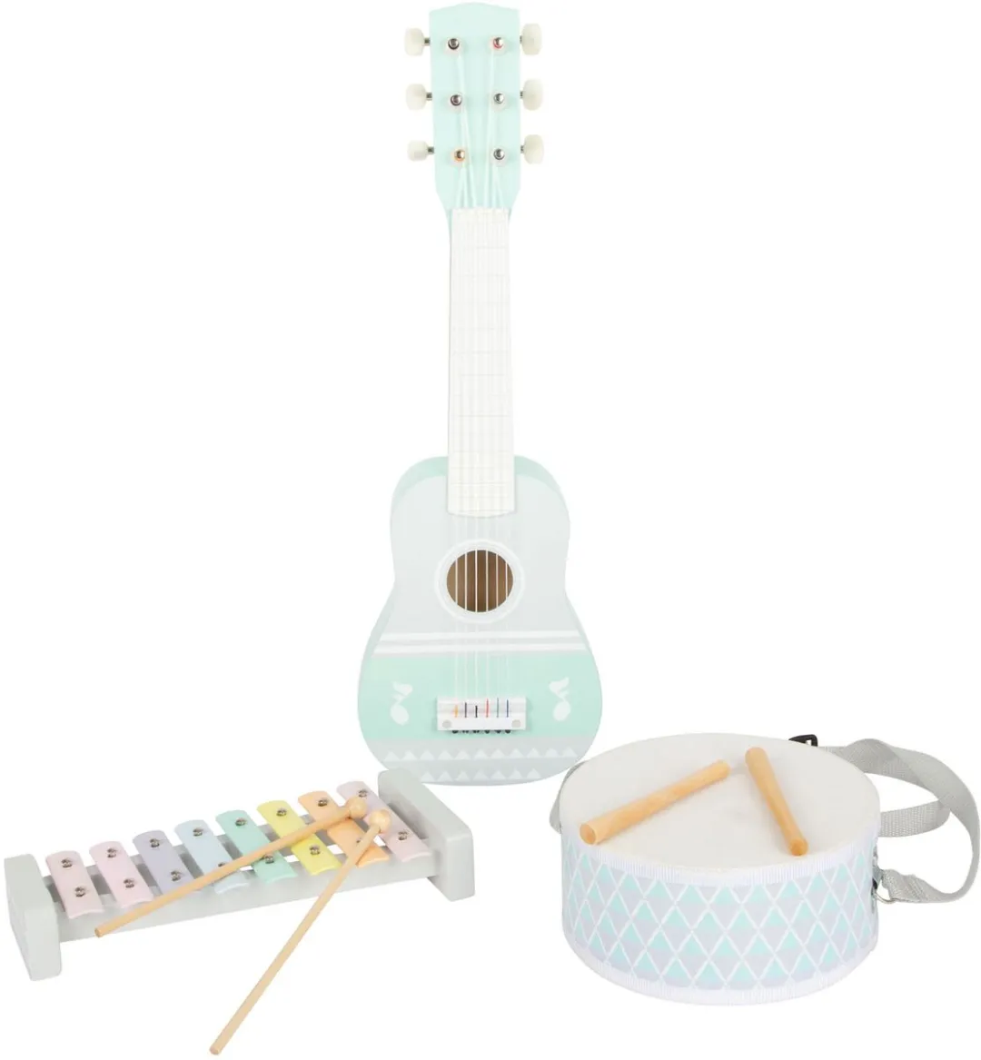 Small Foot Houten Muziekinstumentenset Pastel