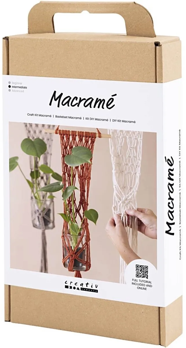 Creativ Company Startersset Macramé Plantenhanger - Multikleurig