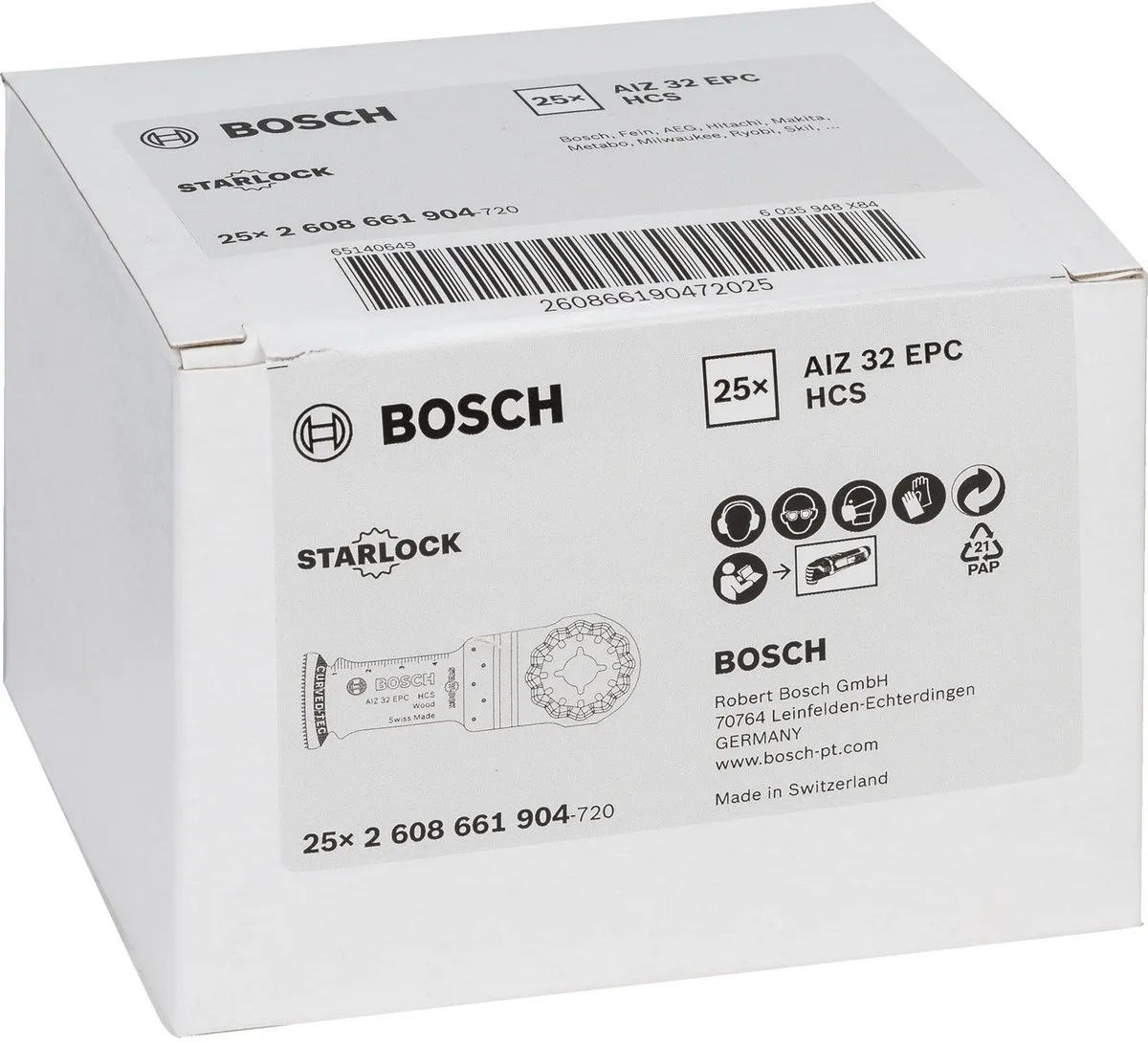 Bosch HCS AIZ 32 EC Invalzaagblad Hout