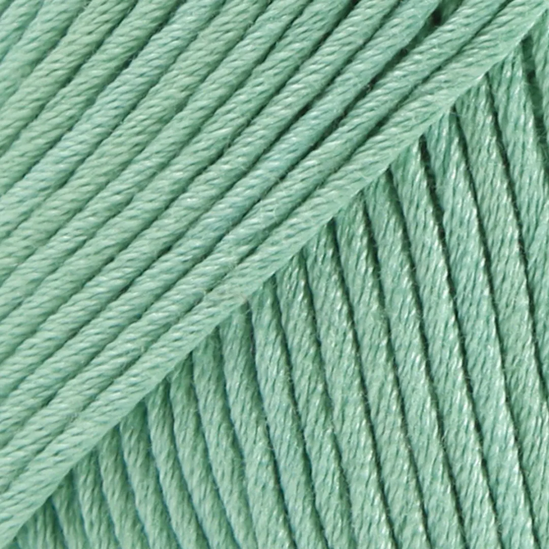 Drops Muskat Uni Colour 03 Mintgroen Katoen Garen