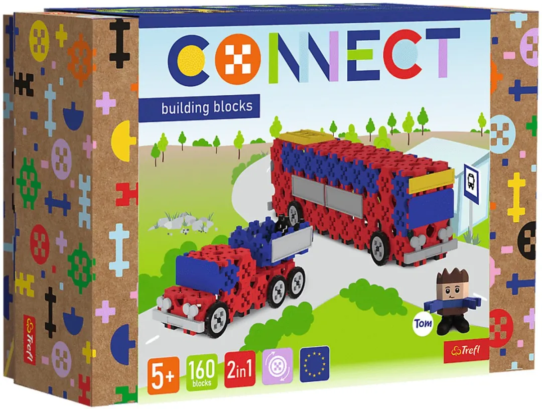 Trefl Connect M Bus Pick-up Bouwblokken
