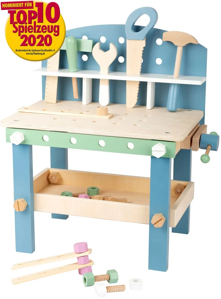 Small Foot Houten Werkbank Compact Nordic - 22 Ondergronden