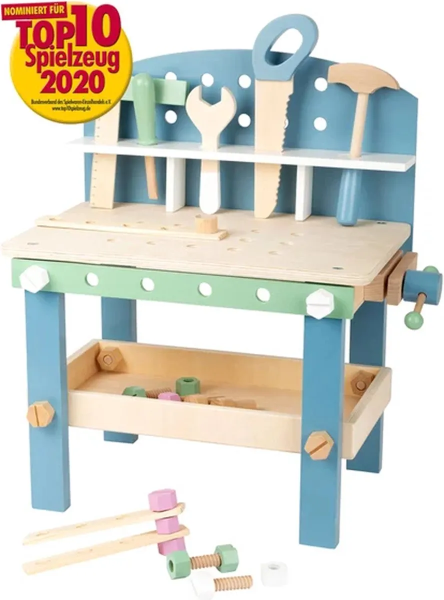Small Foot Houten Werkbank Compact Nordic - 22 Ondergronden