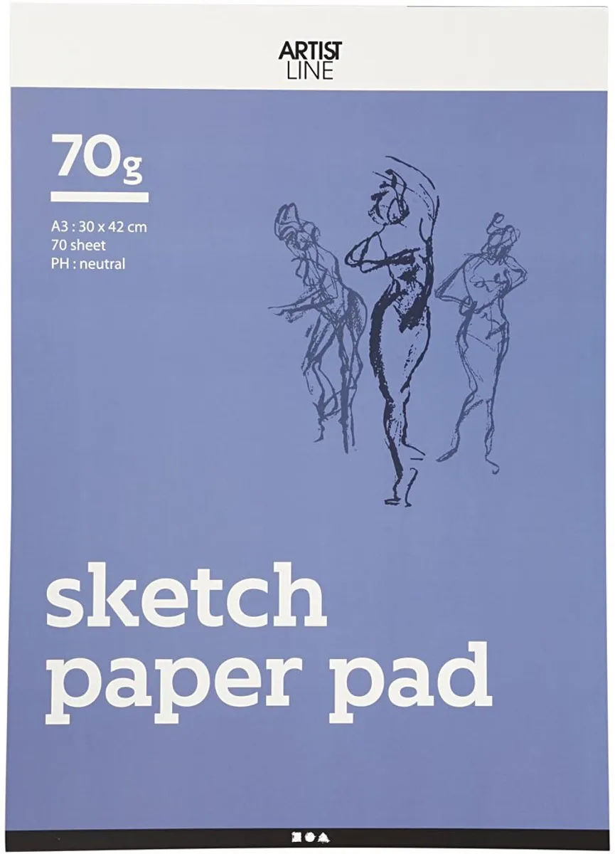 Creativ Company Schetsblok A3 70gr - 70 Vel - Wit