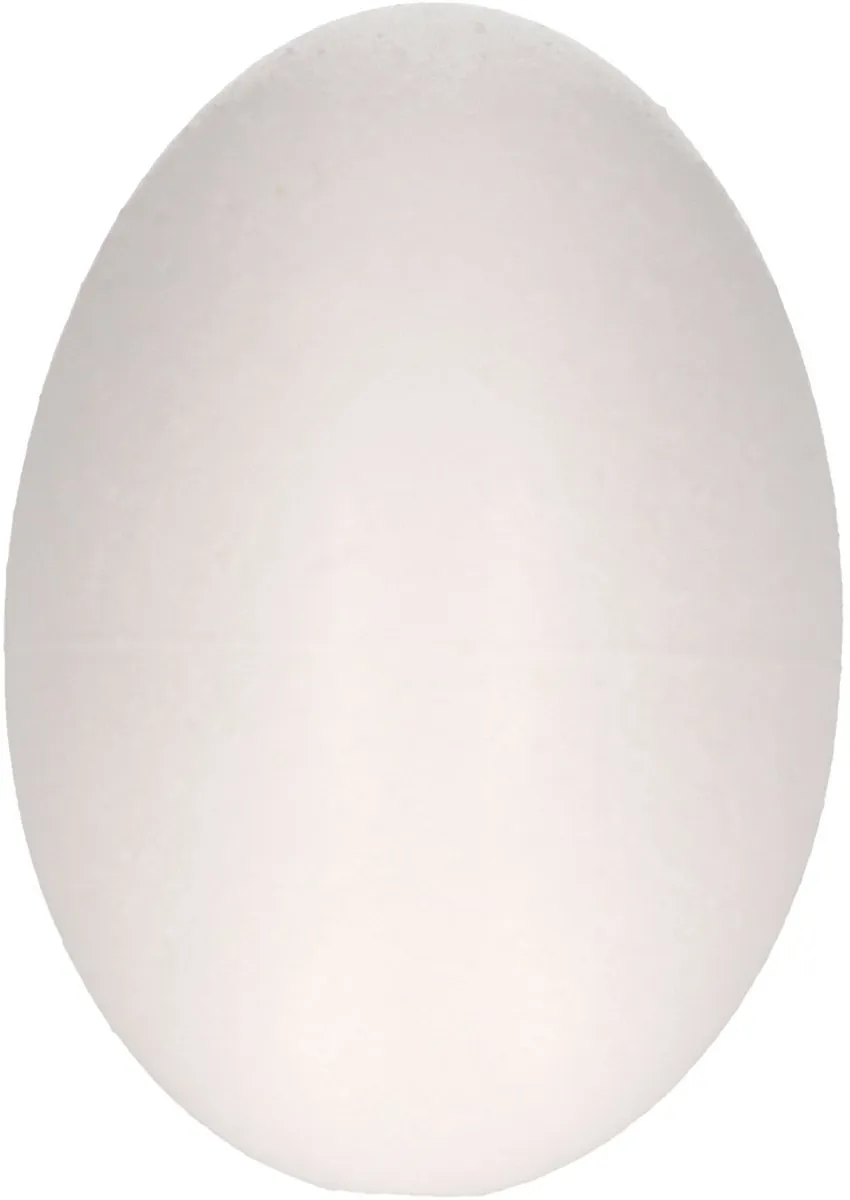 Rayher Piepschuim Ei Hobbyvorm 12cm - 10 Stuks - Wit