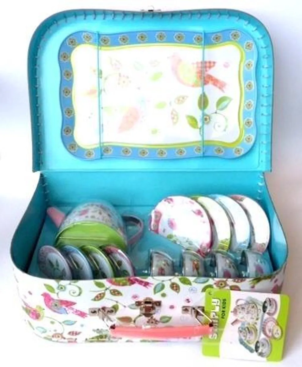 Simply for Kids Vogeltjes Theeservies - Metaal - 13-delig