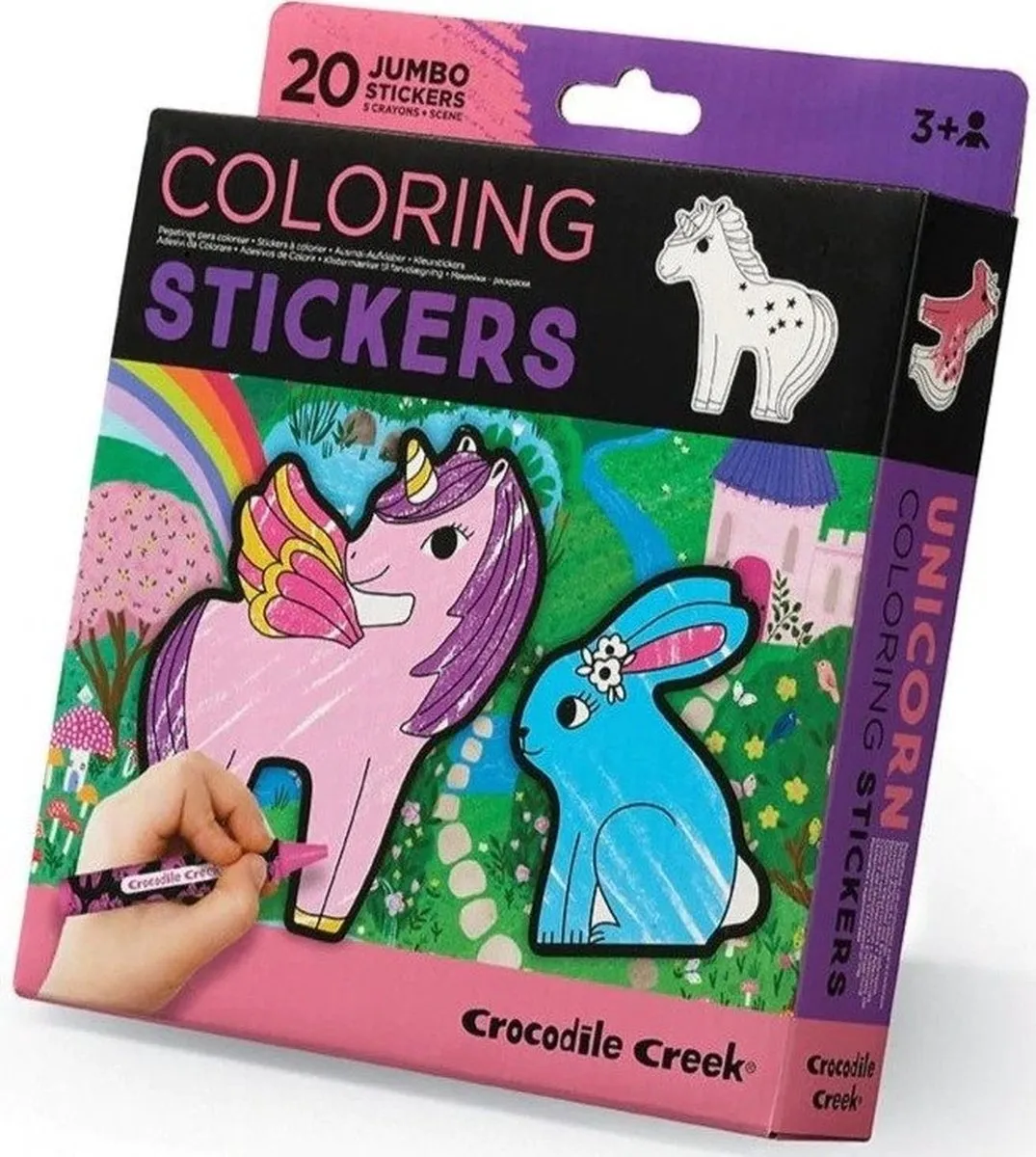 Crocodile Creek Inkleur Stickers Eenhoorn