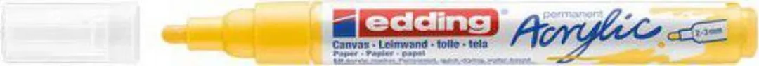 edding Acrylic Marker Medium Punt - Verkeersgeel