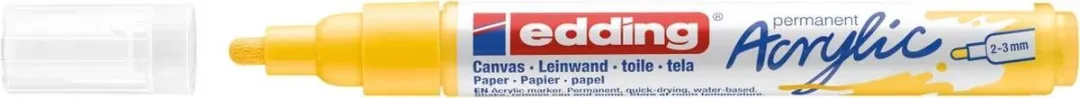 edding Acrylic Marker Medium Punt - Verkeersgeel