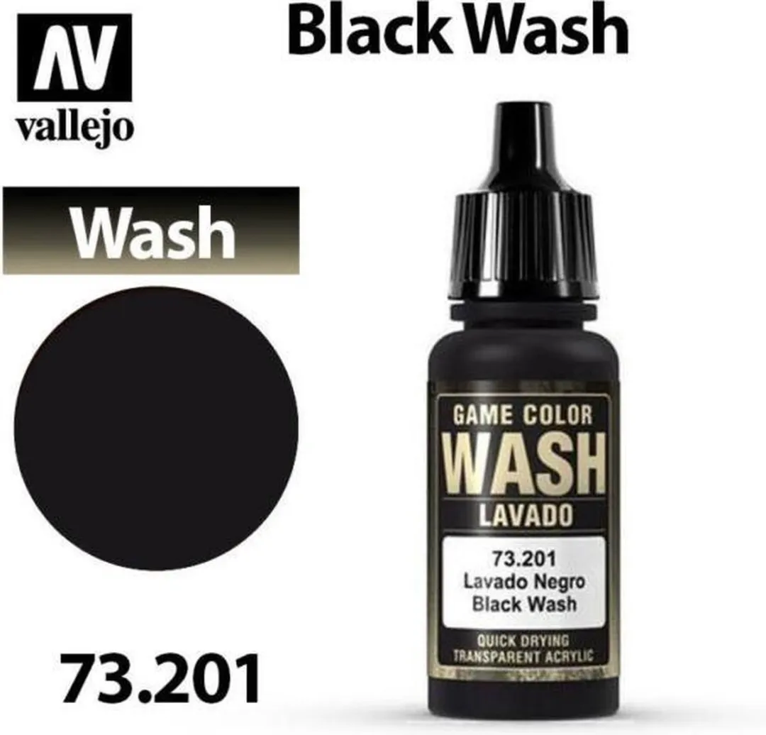 Vallejo Game Color Wash Zwart 18ml