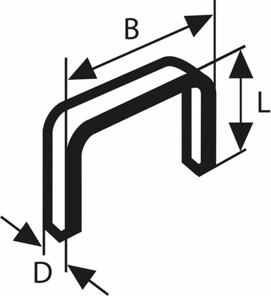 Bosch Fijne Draad Nieten Type 53 5000 Stuks
