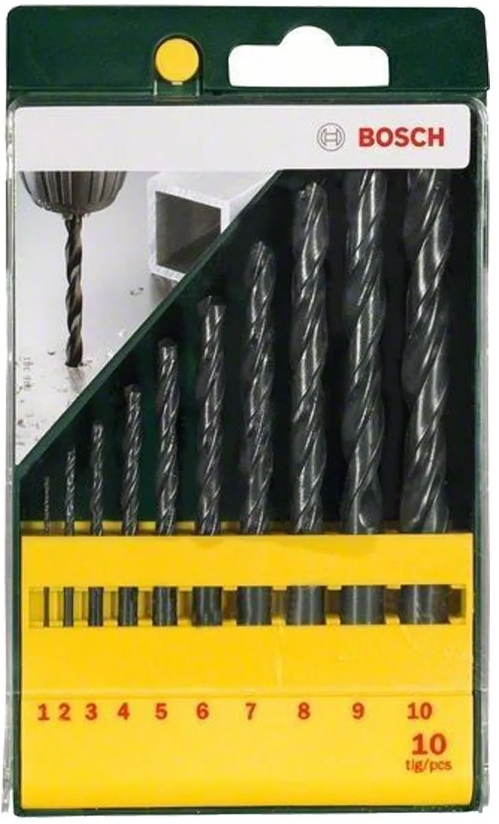 Bosch HSS-R Metaalboren Set 10-delig - Ø 1-10mm - afbeelding 6 van 6