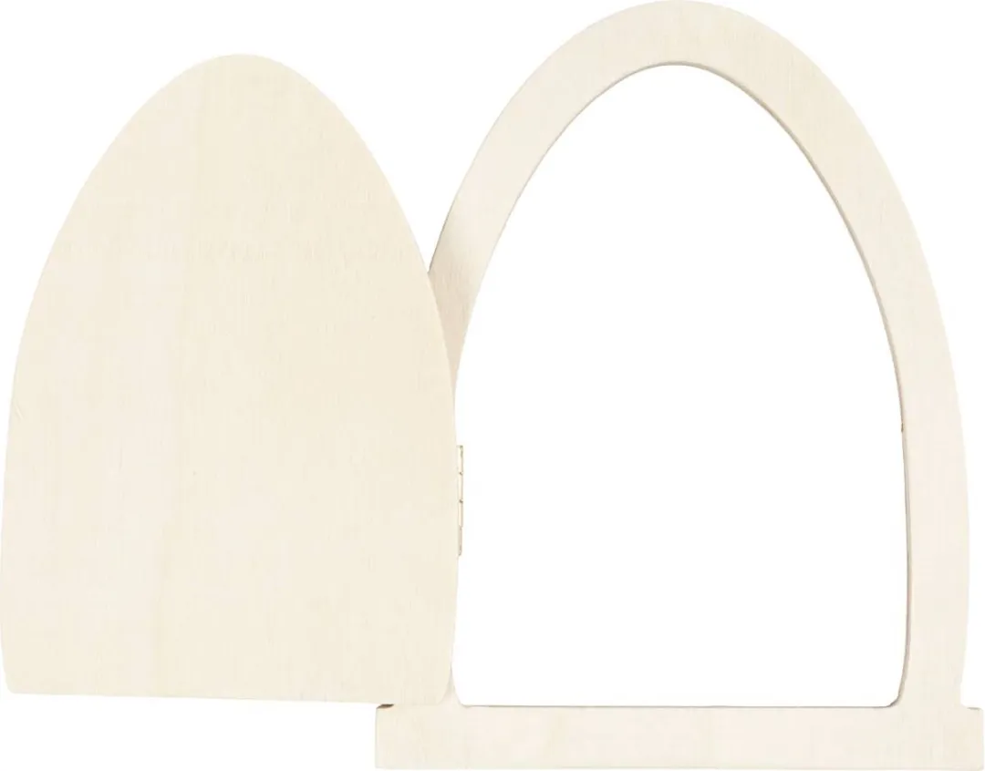 Creativ Company Houten Miniatuurdeur 10x13cm - Multicolor