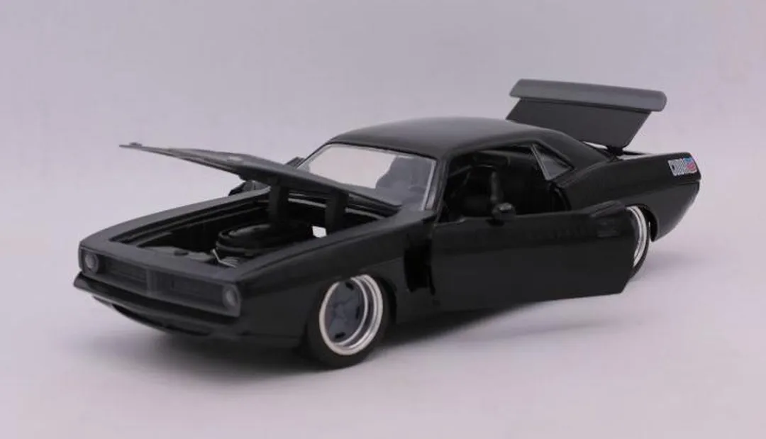 Jada Toys Letty's Plymouth Barracuda 1:24 Modelauto - Zwart - afbeelding 6 van 6