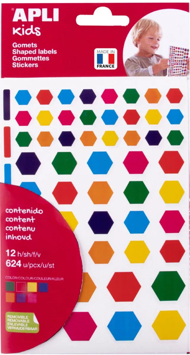 Apli Kids Hexagon Stickers