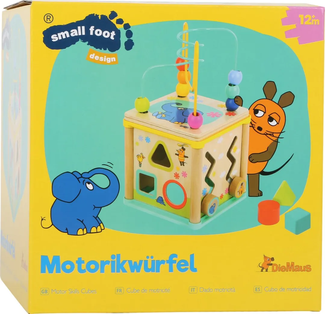 Small Foot Motorvaardigheden Kubus Olifant - Wit
