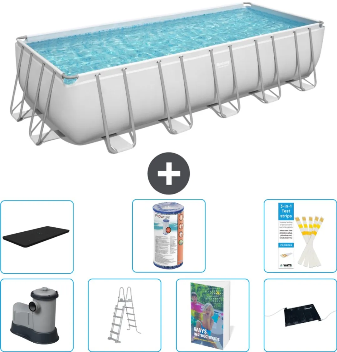 Bestway Power Steel Zwembad 640x274x132cm