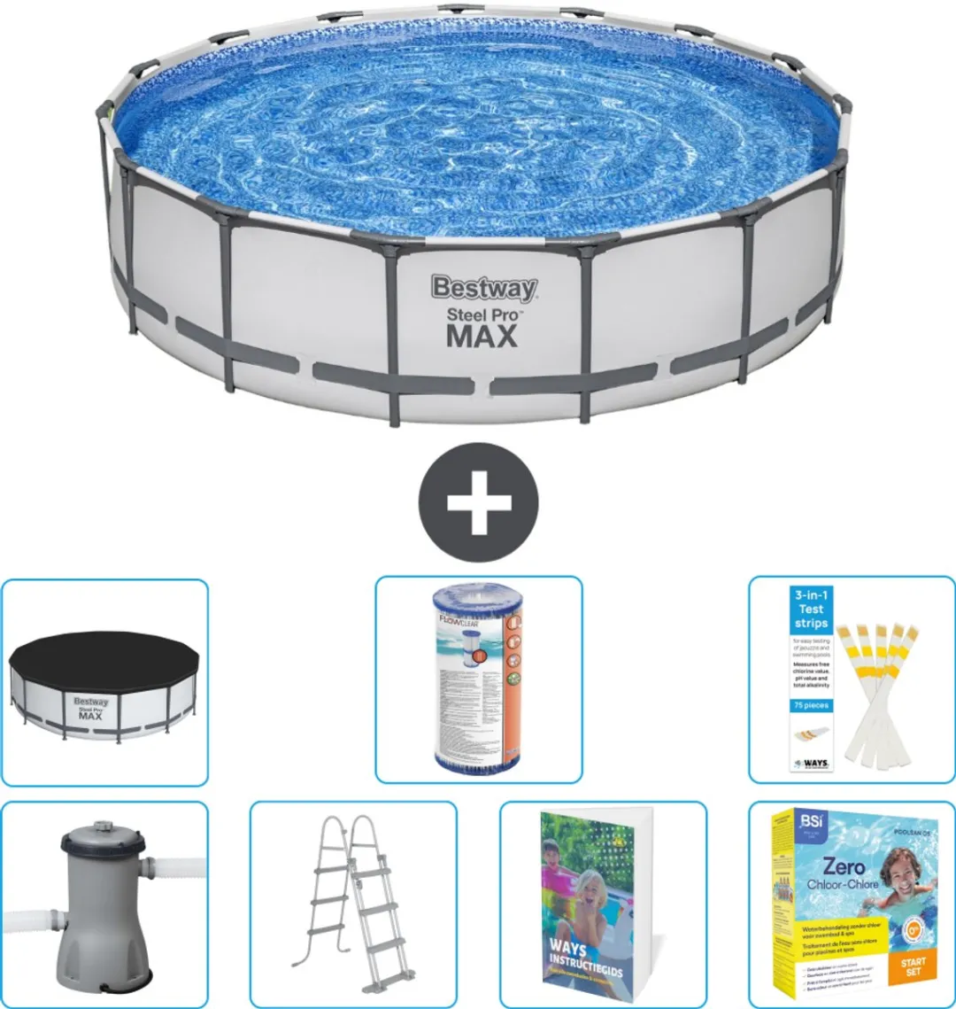 Bestway Steel Pro MAX Zwembad 457x107cm