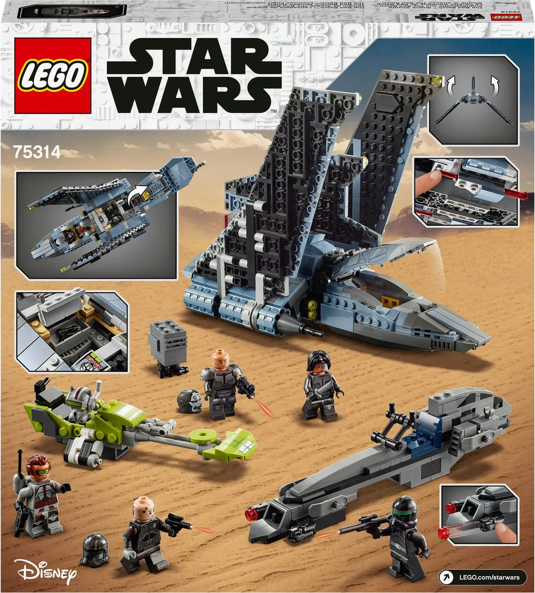 LEGO Star Wars The Bad Batch Aanvalsshuttle 75314 - 969 Stukken