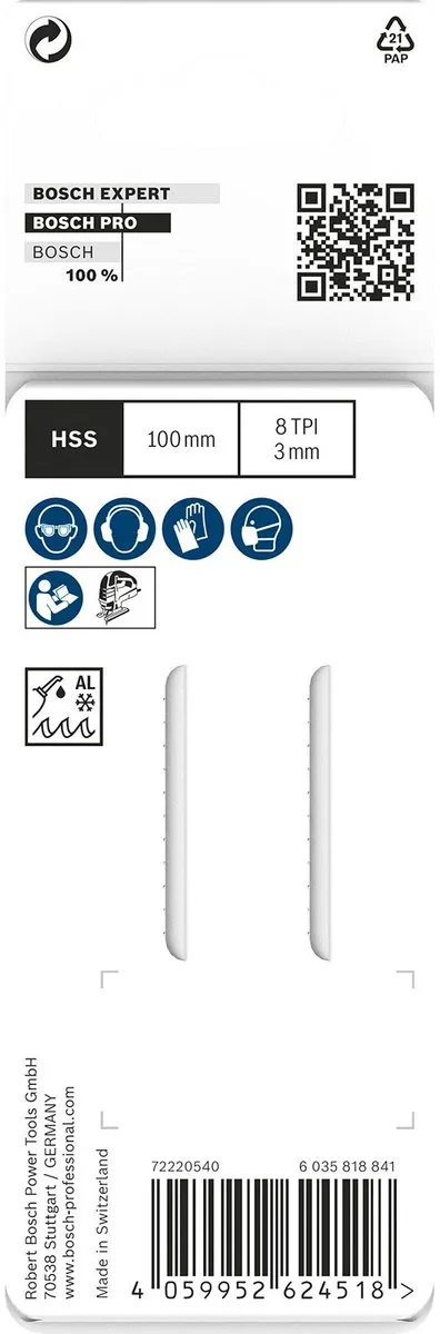 Bosch PRO Alu-curve T227D Decoupeerzaagbladen 100mm - 2 Stuks