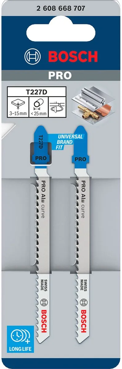 Bosch PRO Alu-curve T227D Decoupeerzaagbladen 100mm - 2 Stuks
