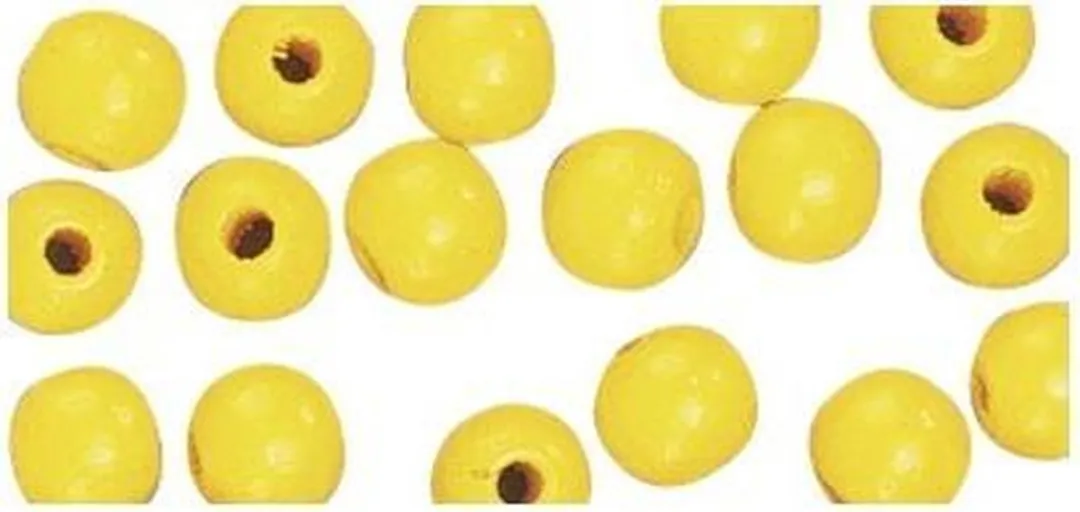 Rayher Houten Kralen Geel Ø6mm - 115 Stuks