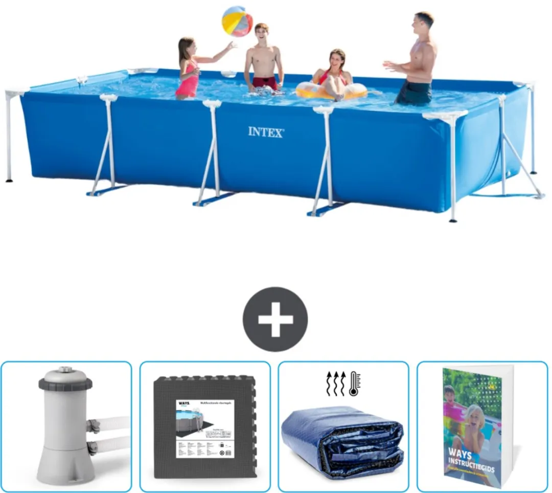 Intex Rechthoekig Frame Zwembad 450x220x84cm