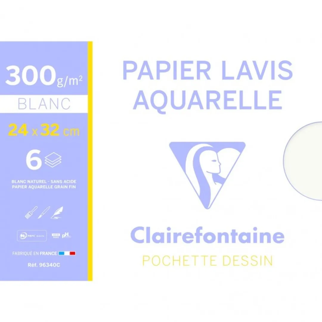 Clairefontaine Aquarelpapier 240x320mm