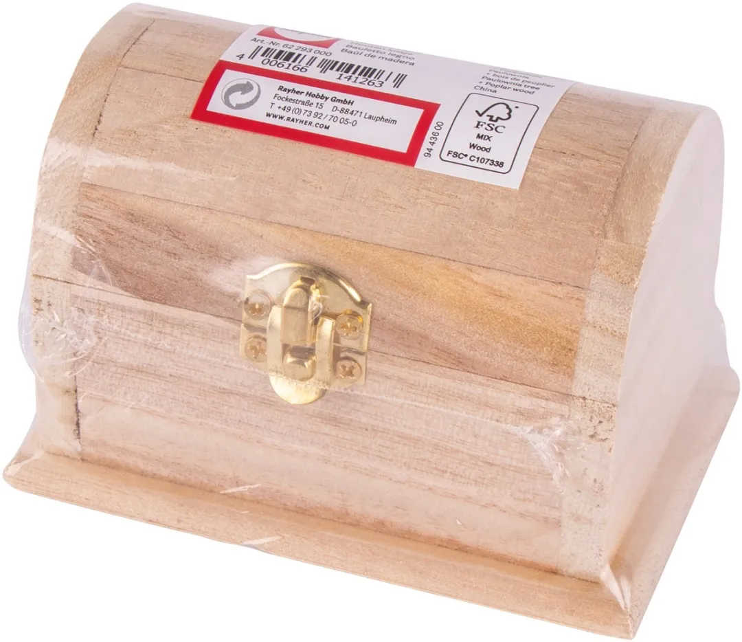 Rayher Houten Kistje Lichtbruin 2x - 10x6x6cm