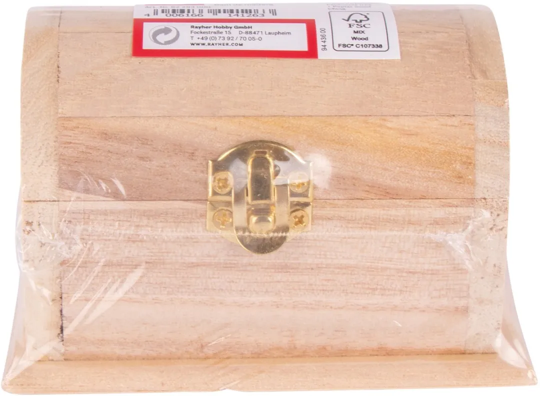 Rayher Houten Kistje Lichtbruin 2x - 10x6x6cm