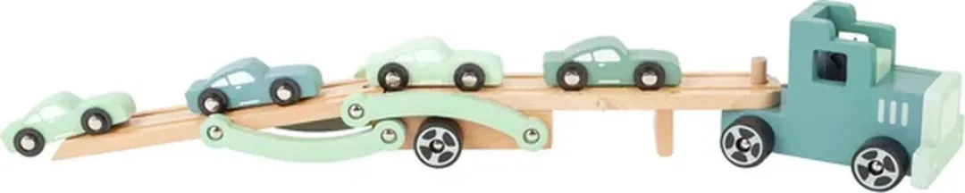Small Foot Vrachtwagen Transporter Chicago Multicolor - 9 Auto's - afbeelding 6 van 6