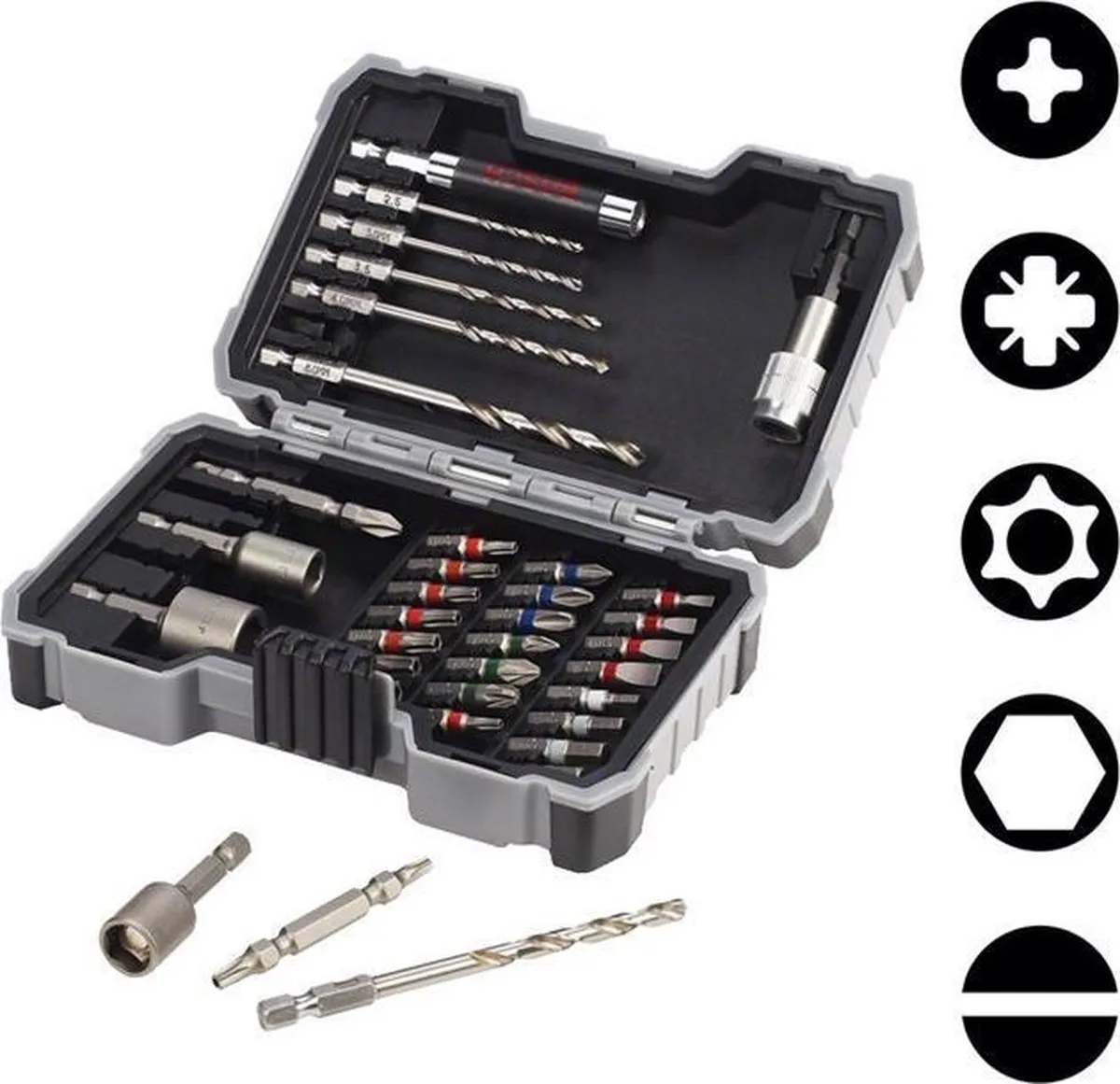 Bosch Metaalspiraalboren & Schroefbitset 35-delig