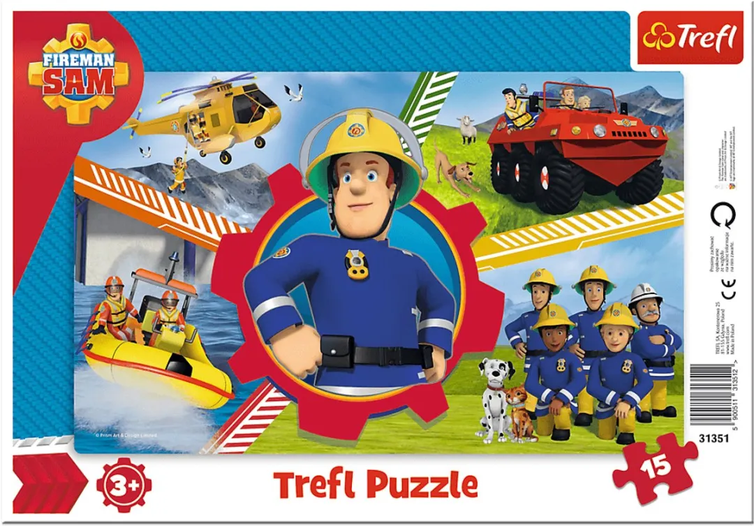 Trefl Brandweerman Sam Puzzel 15 Stuks