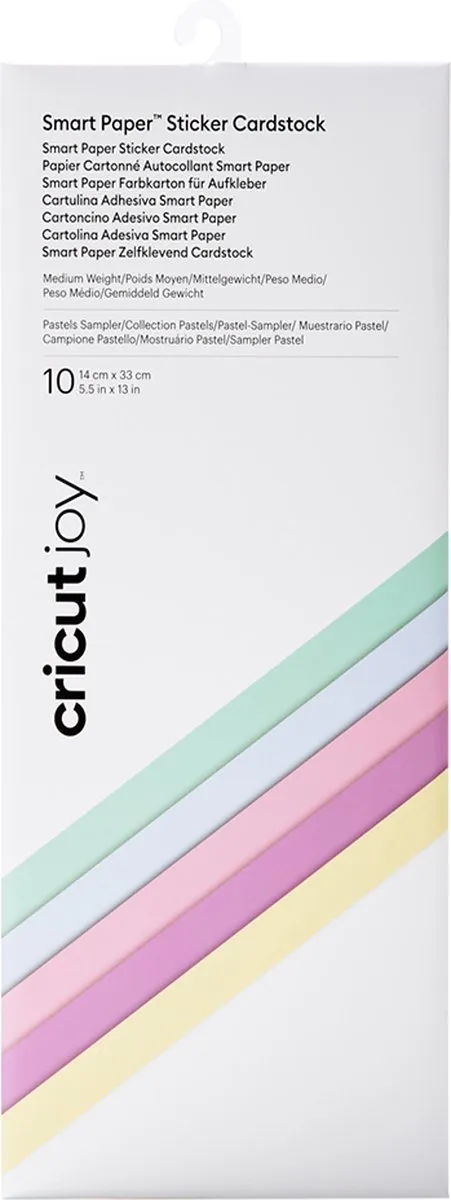 Cricut Joy Smart Stickerkaart 14x33cm - Pastels - 10 Vellen