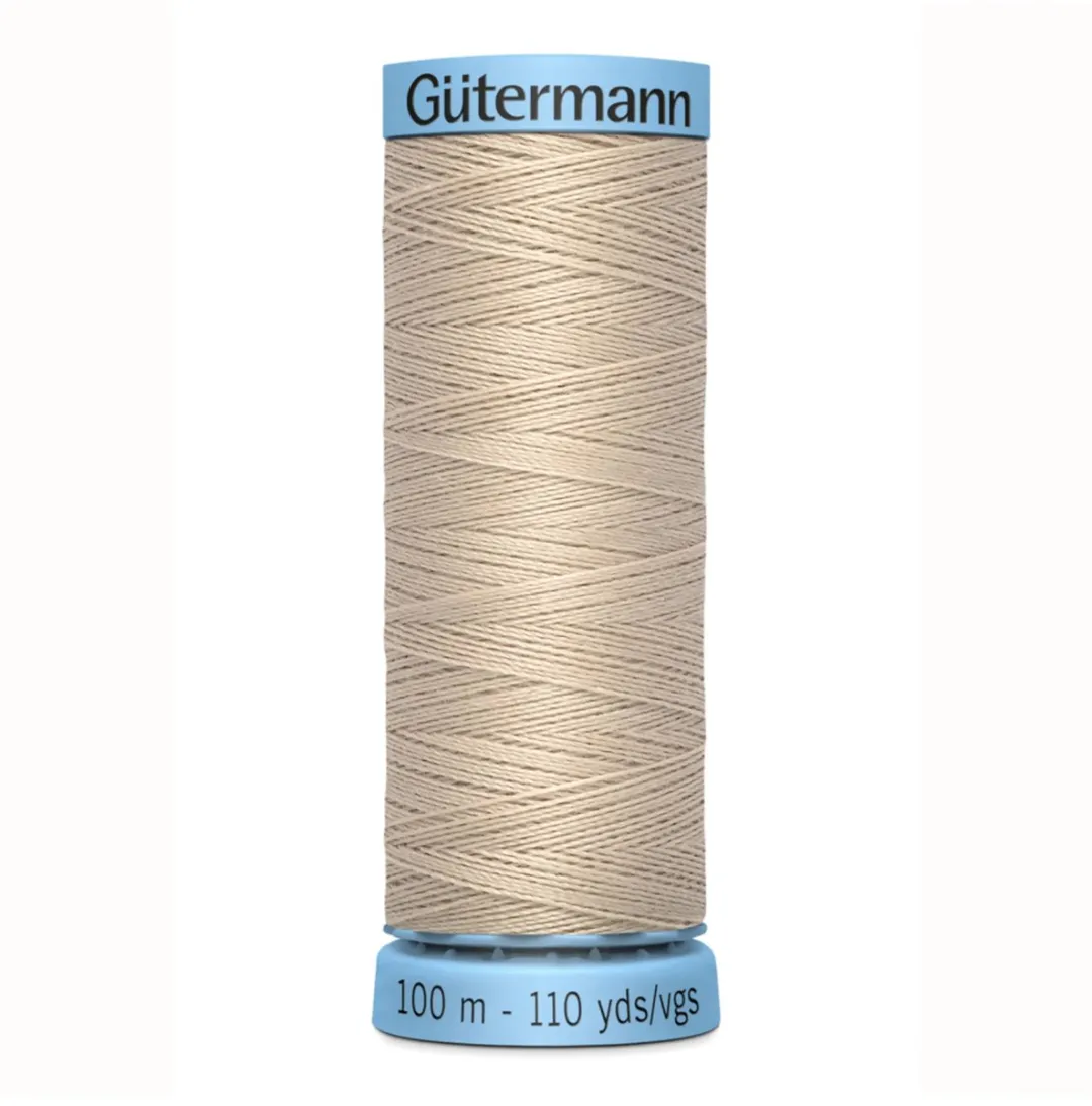 Gutermann Zijde Garen 100m - Zwart/Grijs/Wit