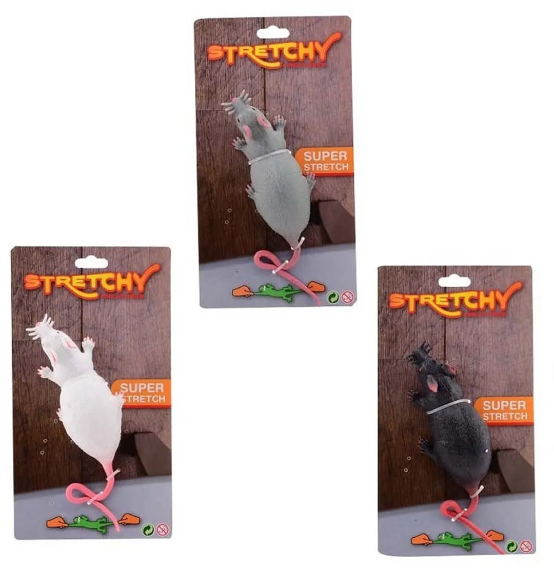 Johntoy Animal World Rat Stretch 3 Assorti