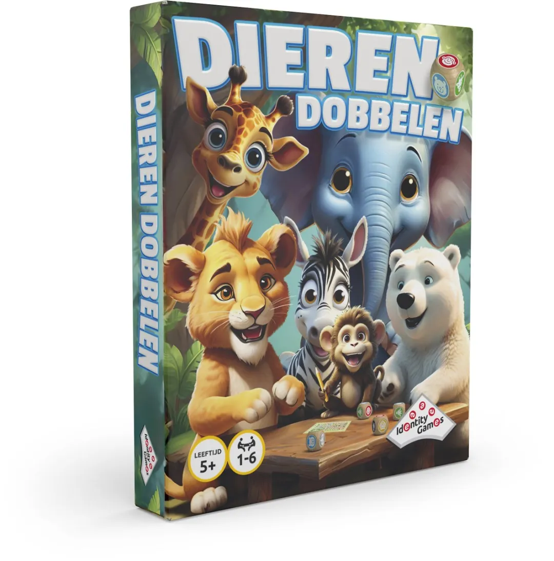 Identity Games Dieren Dobbelen - Dobbelspel - 8714649020443
