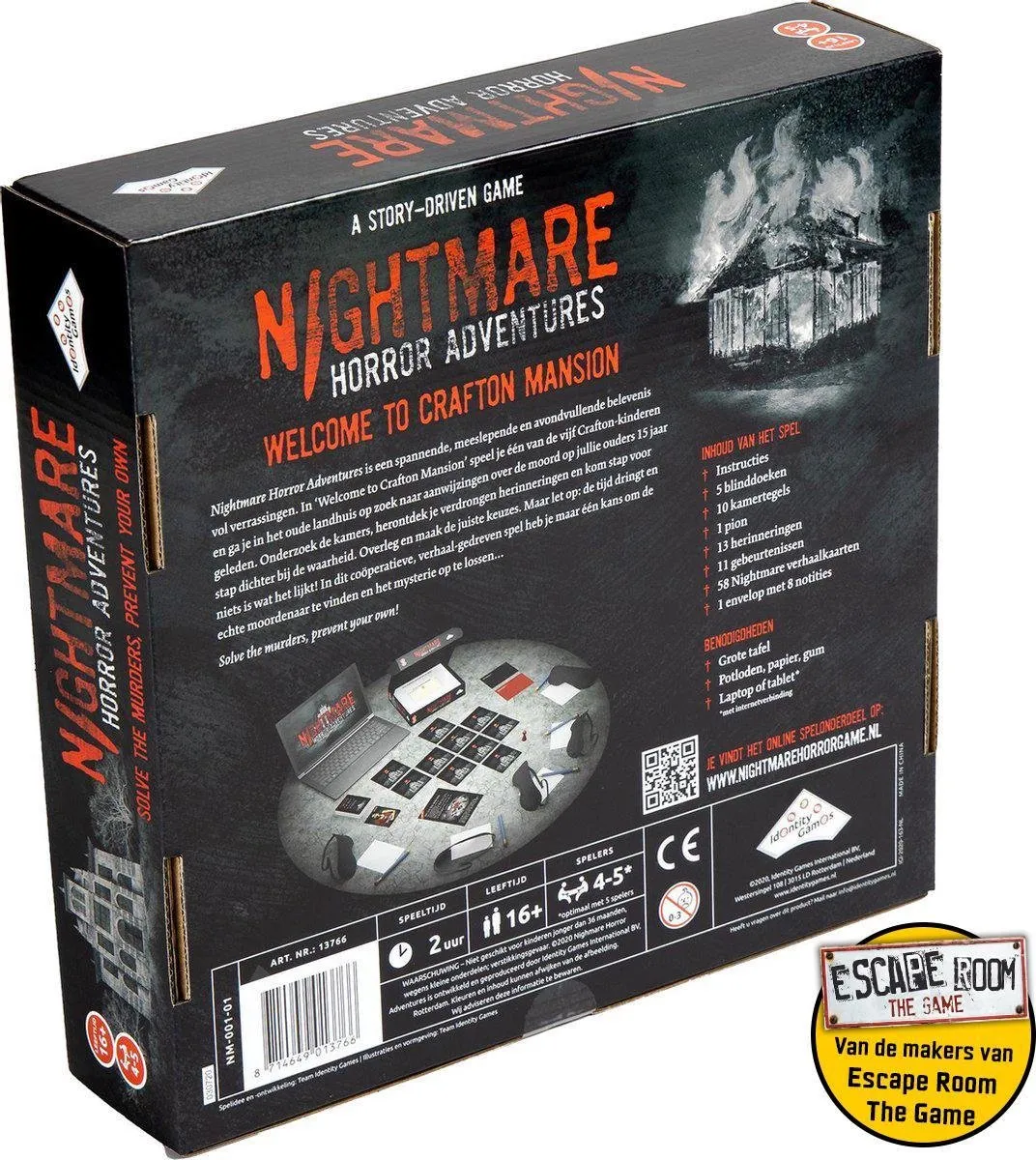 Identity Games Nightmare Horror Adventures - 13766 - Bordspel - 4-5 Spelers