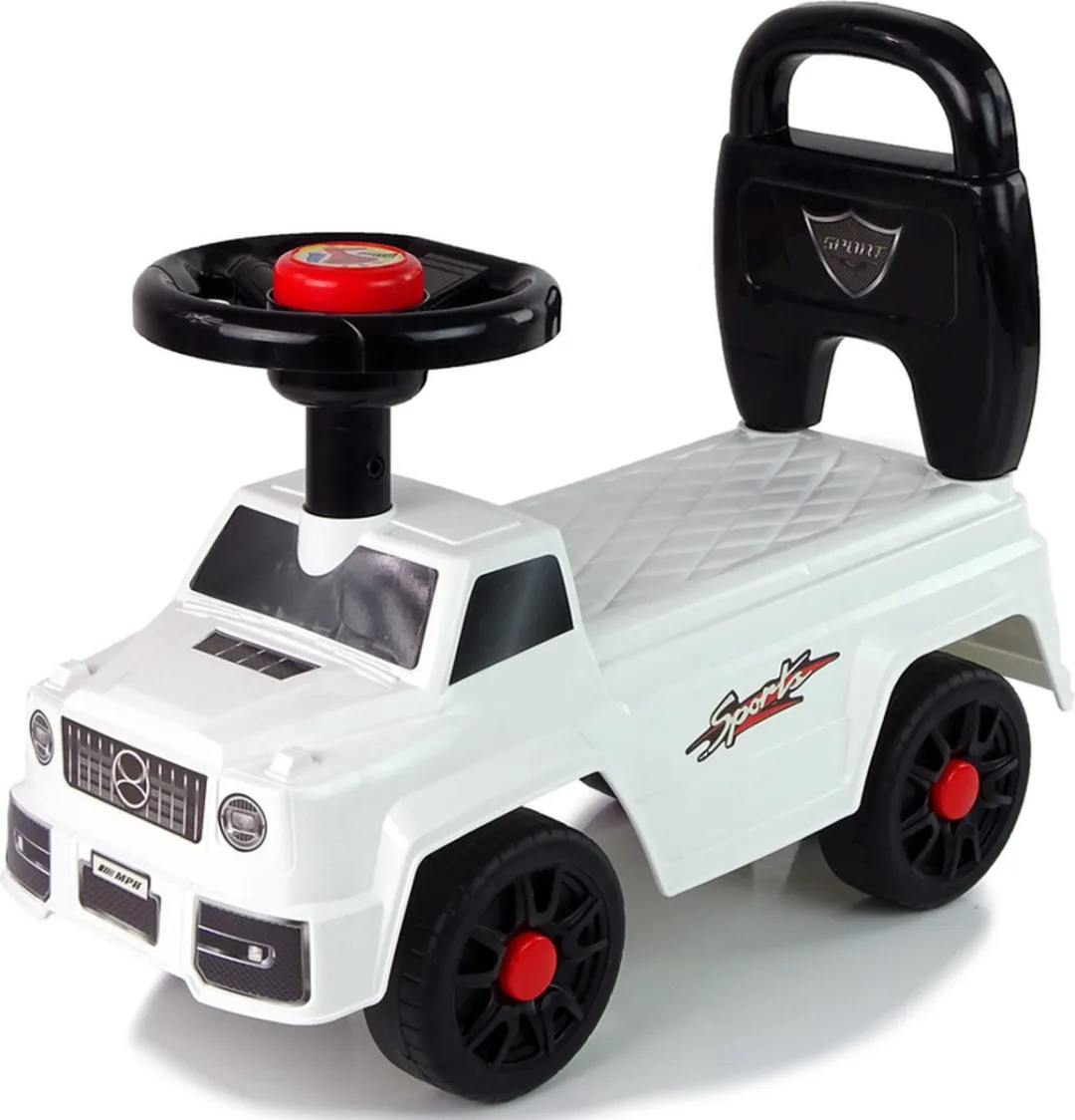 Lean Toys Starlight Traversing Mercedes Loopauto - 47x22x39cm Wit