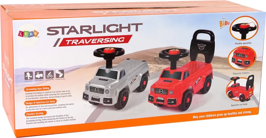 Lean Toys Starlight Traversing Mercedes Loopauto - 47x22x39cm Wit